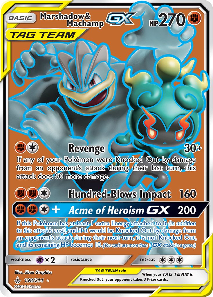 Marshadow & MachampTag Team GX 198/214