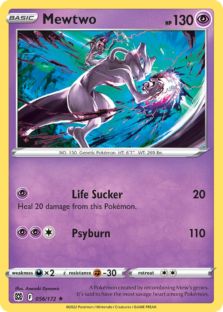 Mewtwo 056/172 Stamped