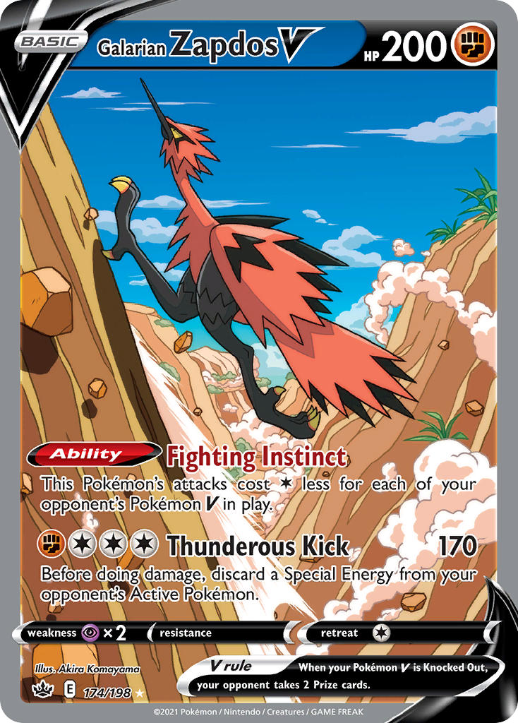 Galarian ZapdosV 174/198
