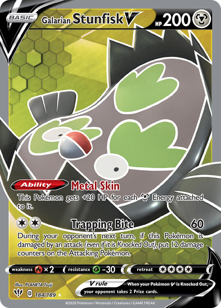 Galarian StunfiskV 184/189