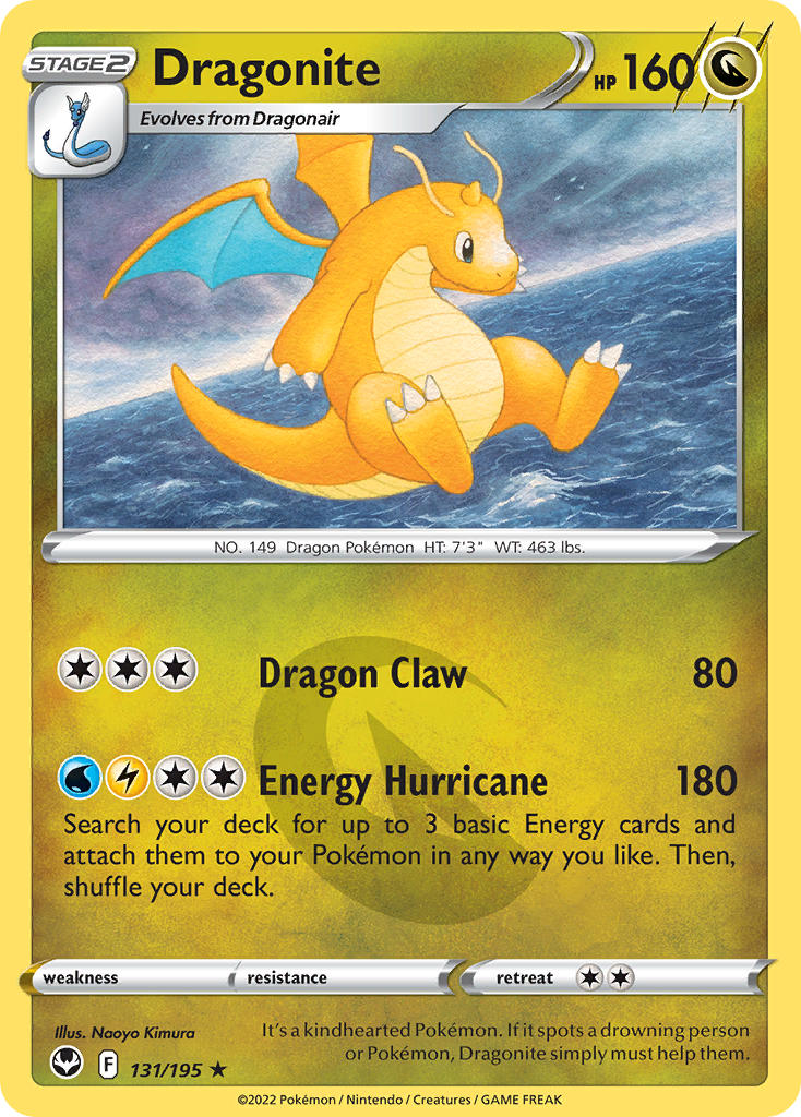 Dragonite 131/195 Stamped Silver Tempest