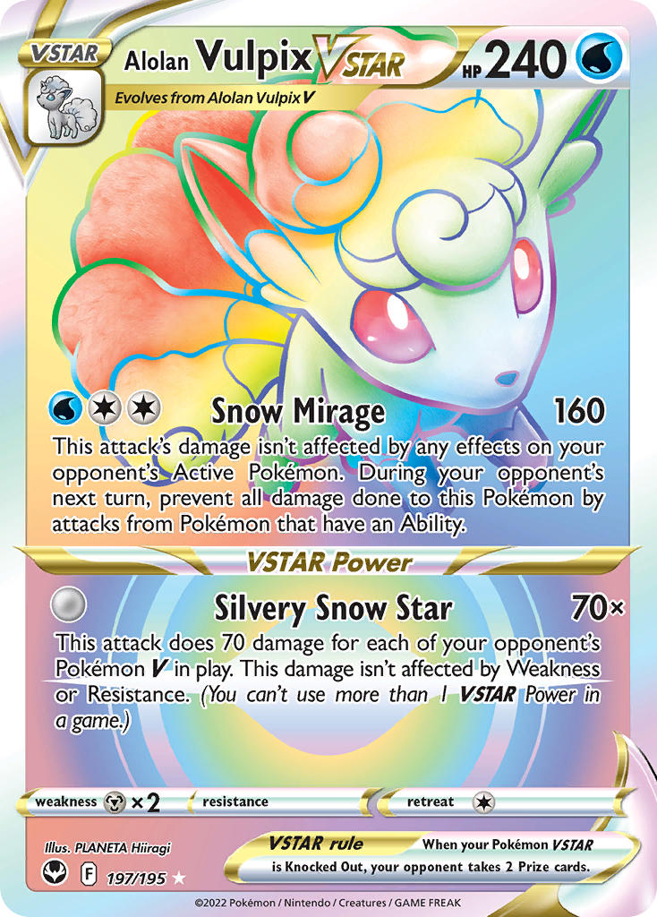 Alolan VulpixVSTAR 197/195