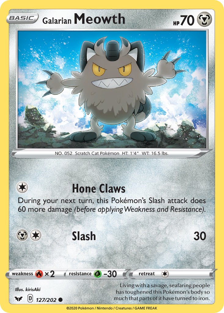 Galarian Meowth 127/202