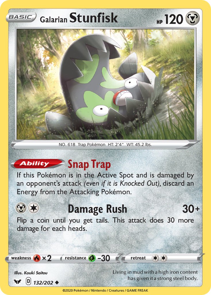 Galarian Stunfisk 132/202