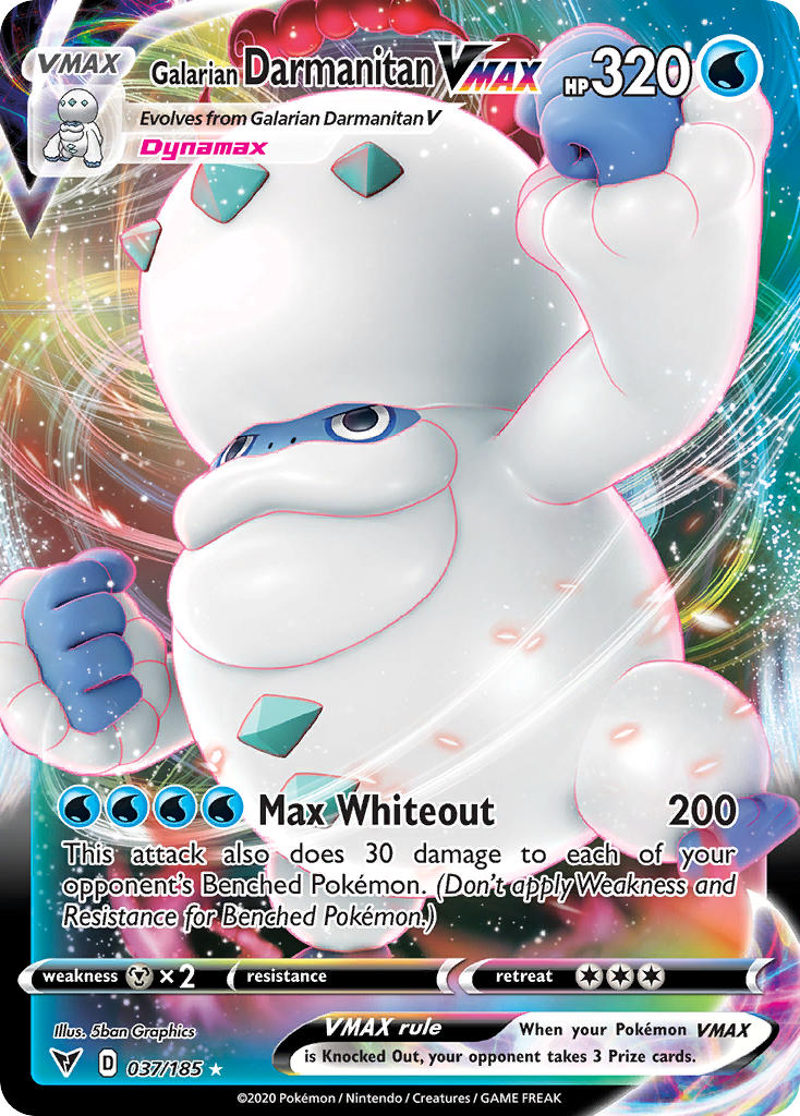 Galarian DarmanitanVMAX 037/185
