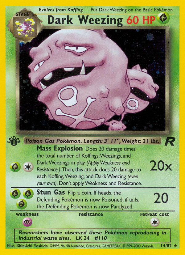 Dark Weezing 1st ed. 14/82
