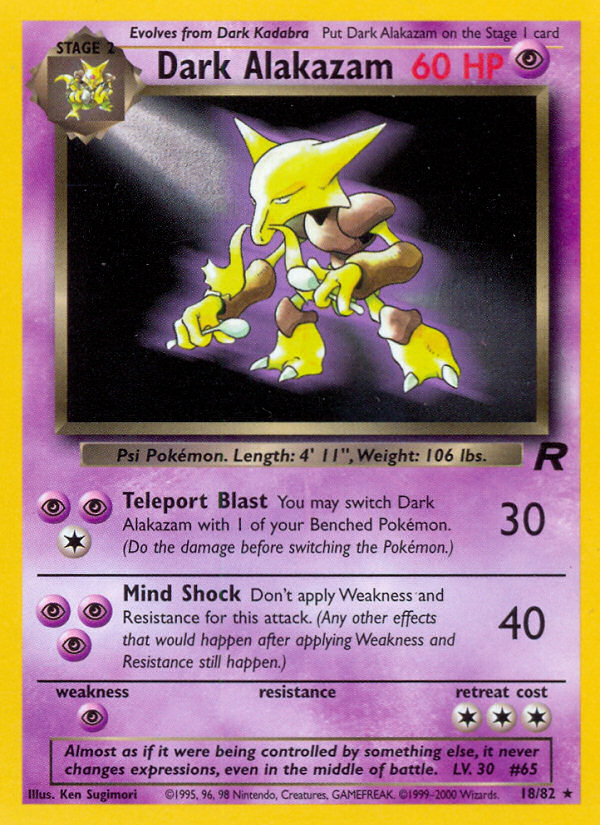 Dark Alakazam 18/82