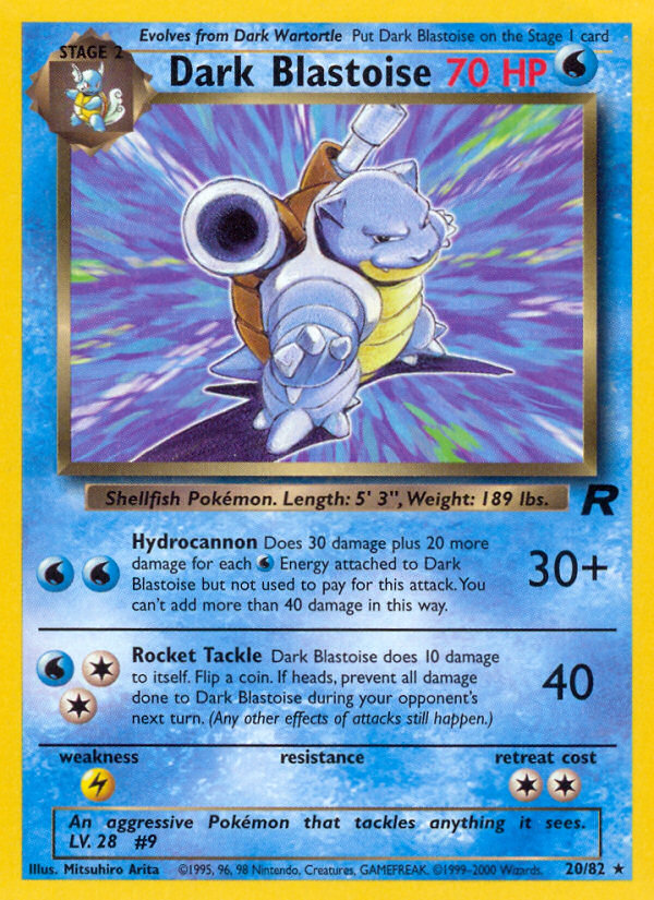 Dark Blastoise 20/82