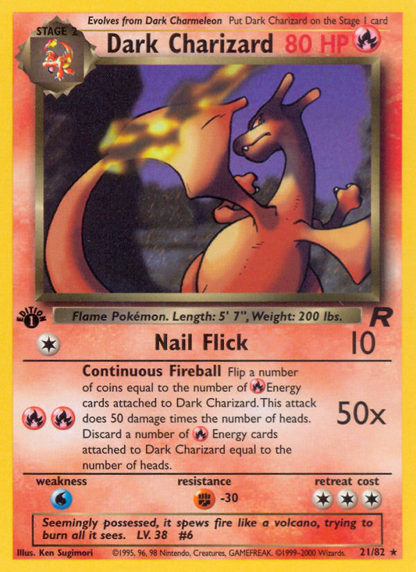 Dark Charizard 1st ed. 21/82