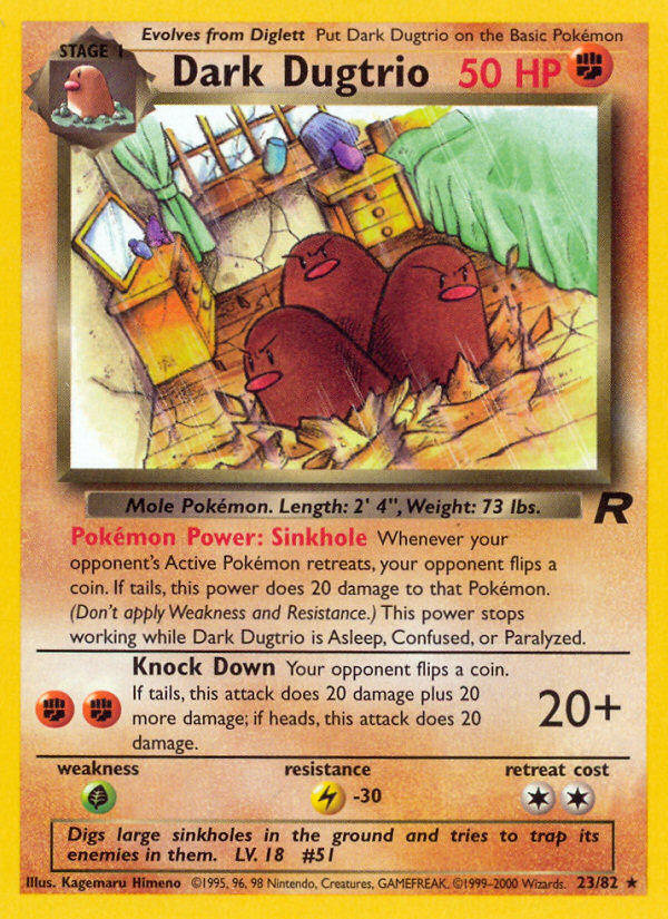 Dark Dugtrio 23/82