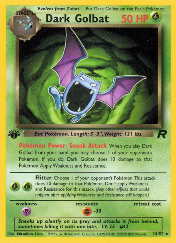 Dark Golbat 1st ed. 24/82