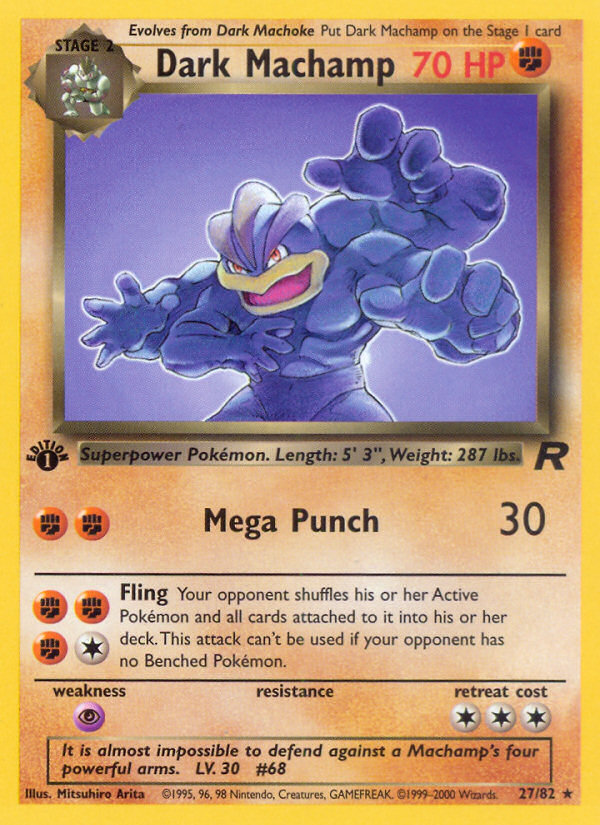 Dark Machamp 1st ed. 27/82