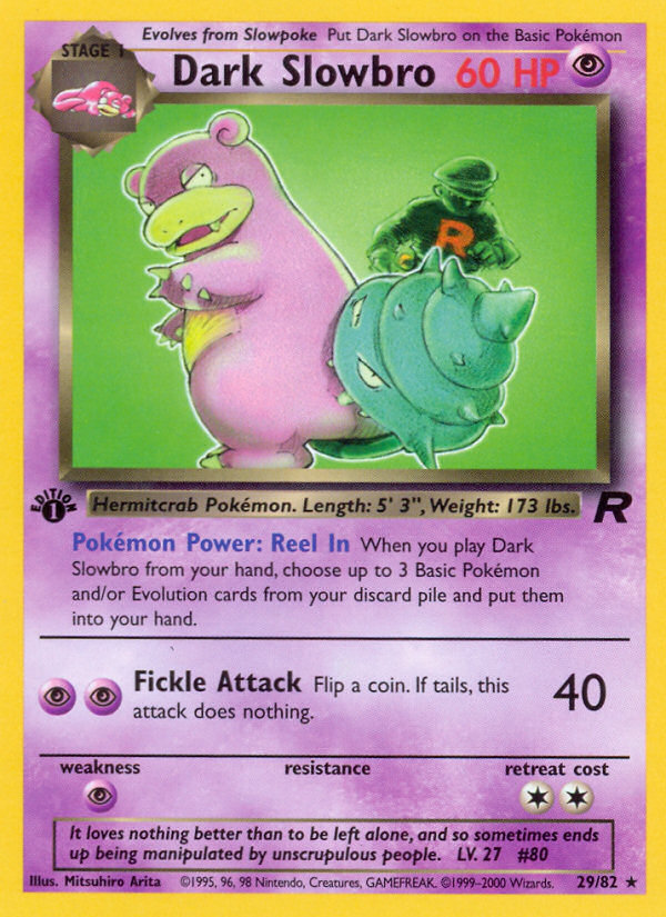 Dark Slowbro 1st ed. 29/82