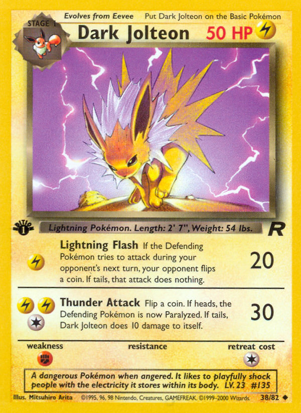 Dark Jolteon 1st ed. 38/82