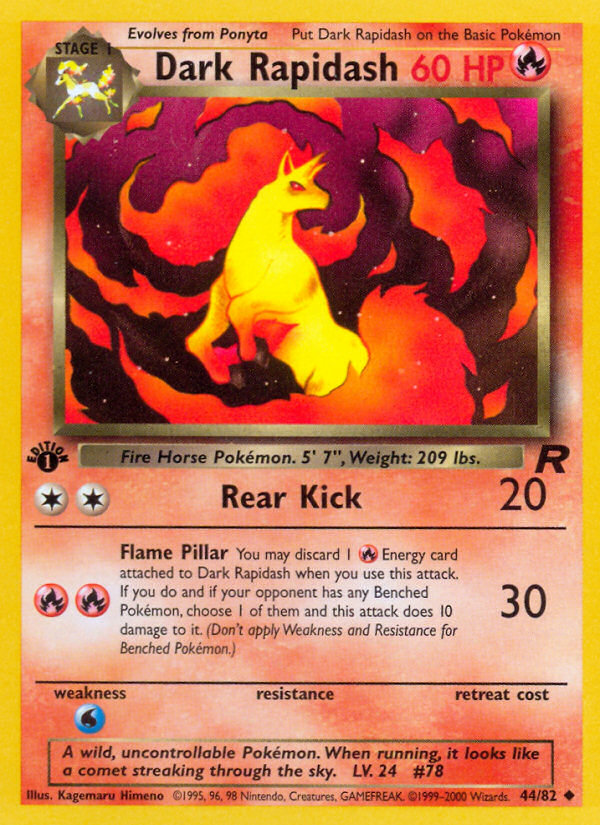 Dark Rapidash 1st ed. 44/82