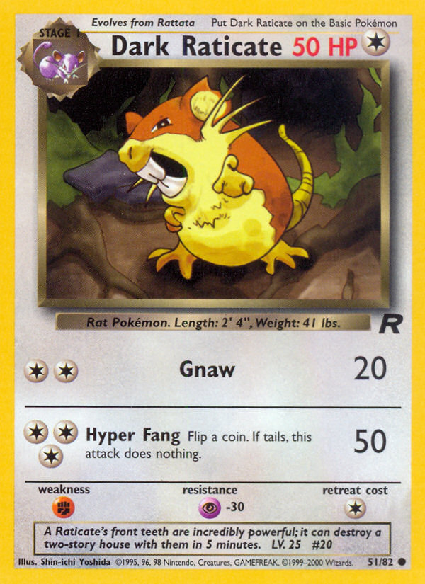Dark Raticate 51/82