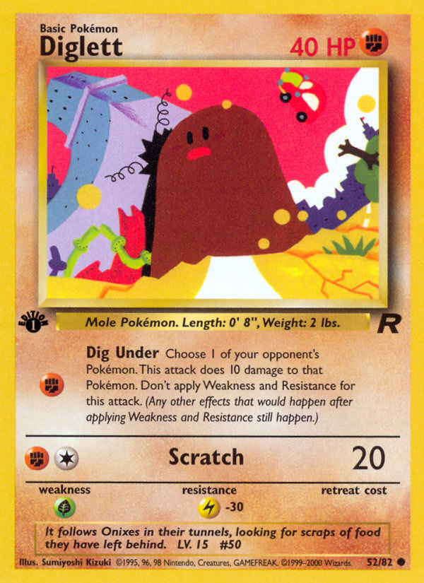 Diglett 1st ed. 52/82