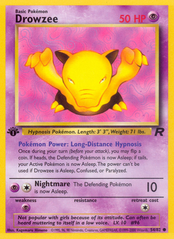 Drowzee 1st ed. 54/82