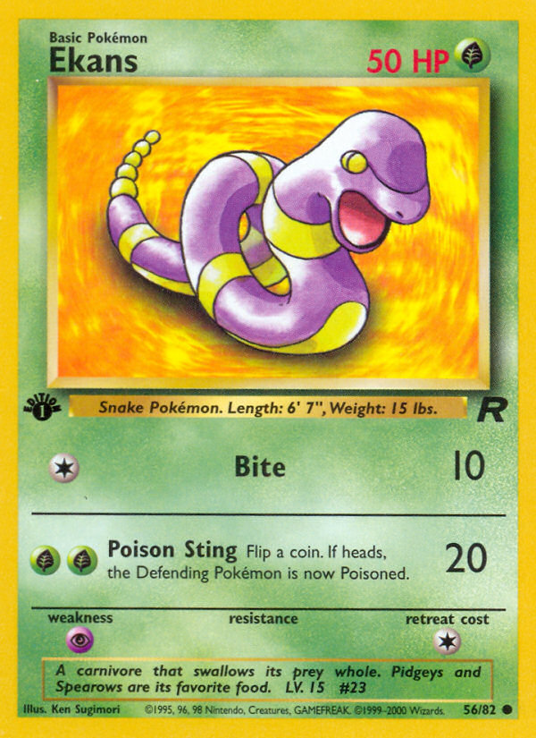 Ekans 1st ed. 56/82