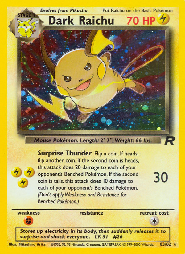 Dark Raichu 83/82