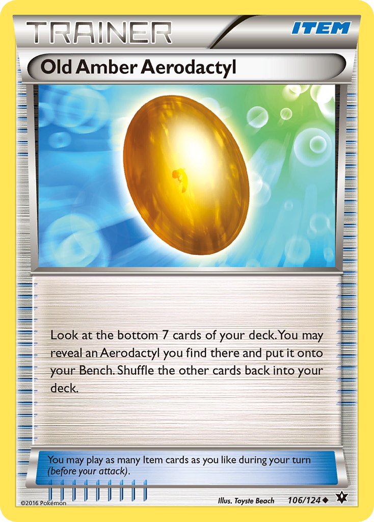 Old Amber Aerodactyl 106/124