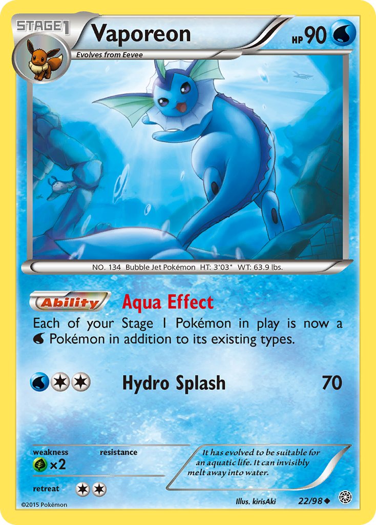 Vaporeon 22/98