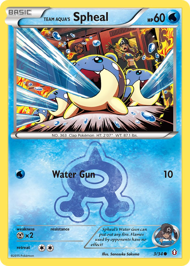 Team Aqua's Spheal 3/34