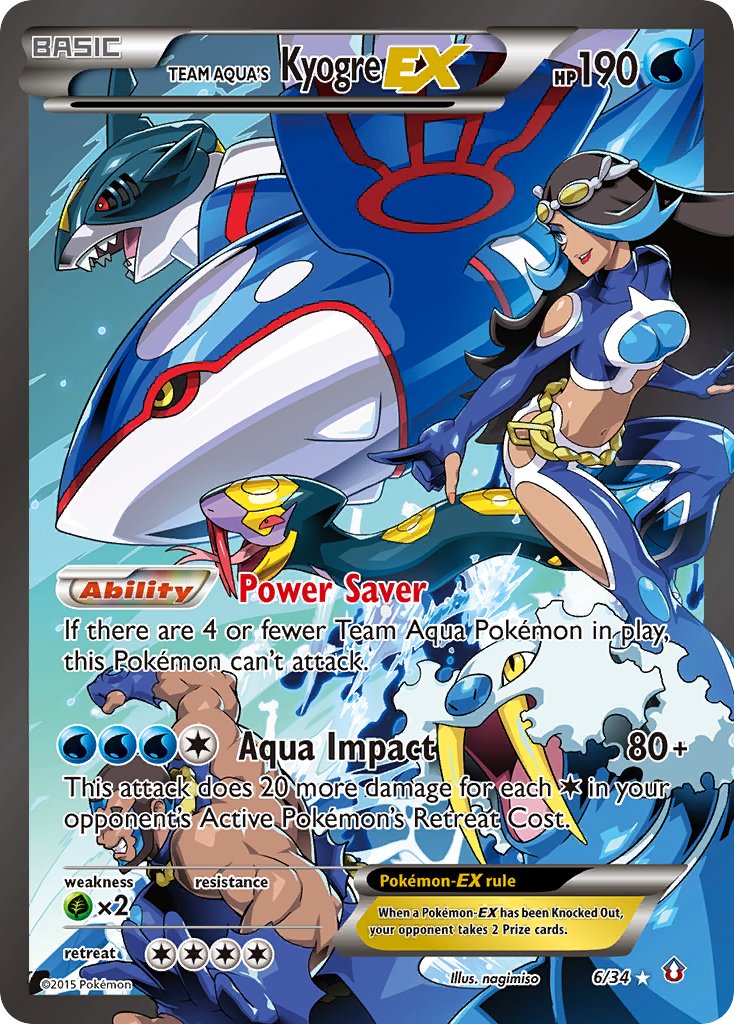 Team Aqua's KyogreEX 6/34