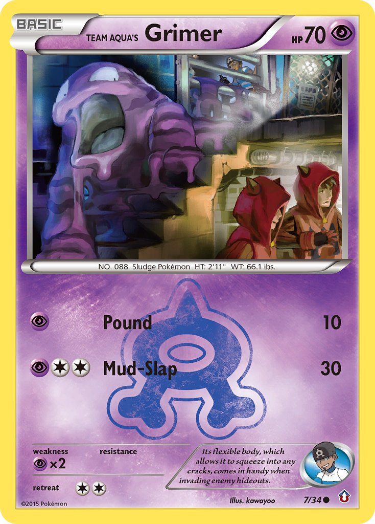 Team Aqua's Grimer 7/34