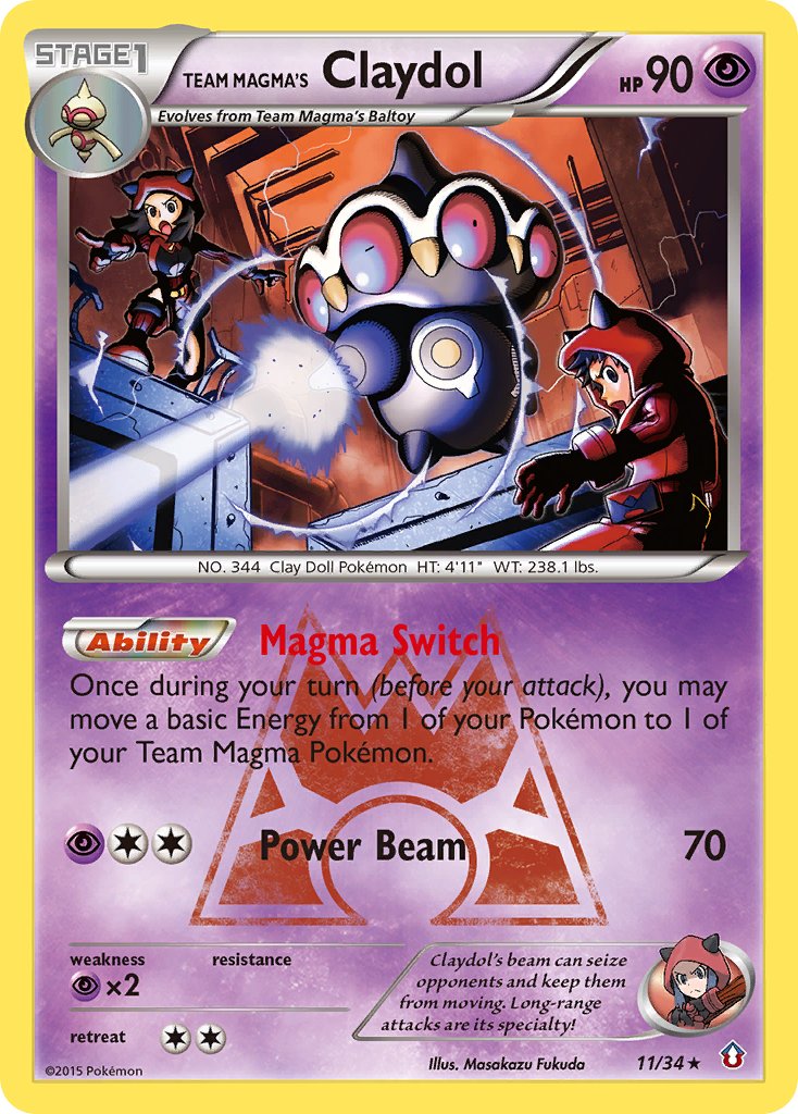 Team Magma's Claydol 11/34