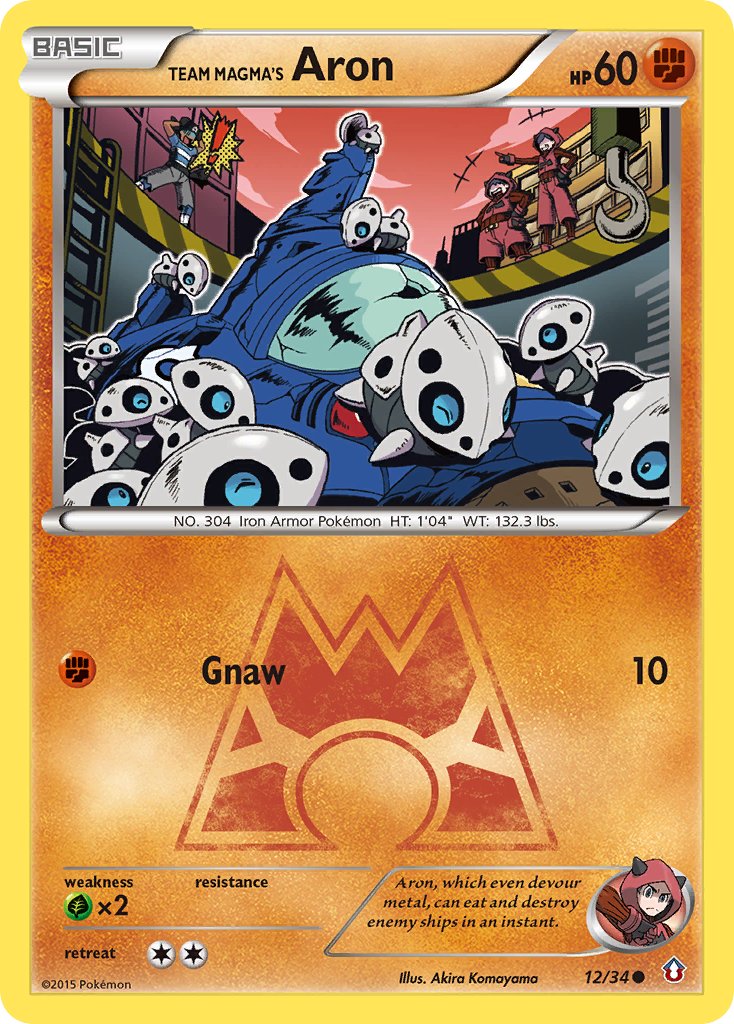 Team Magma's Aron 12/34