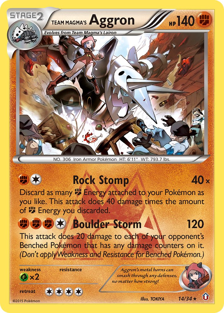 Team Magma's Aggron 14/34