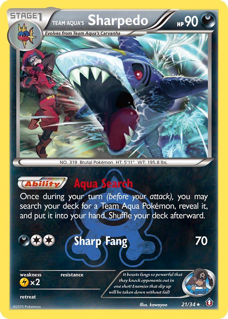 Team Aqua's Sharpedo 21/34