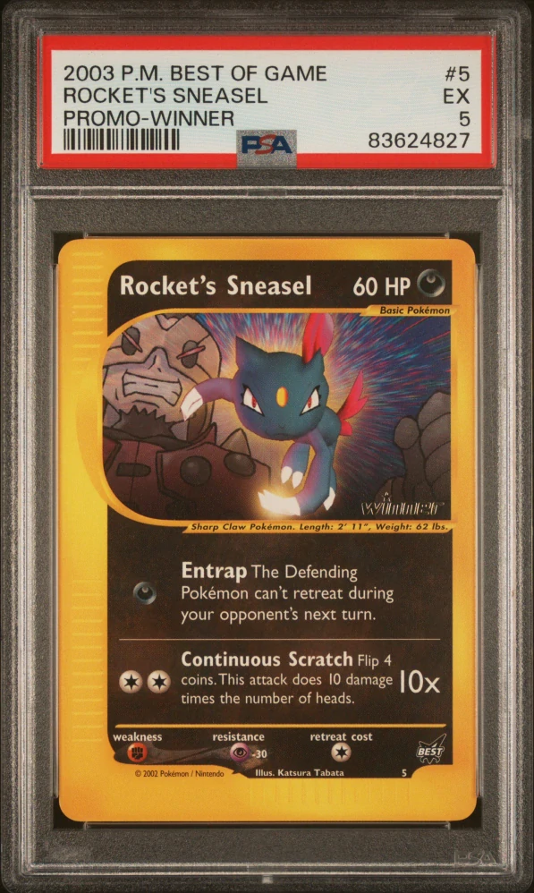 PSA 5 Rocket's Sneasel Winner 5