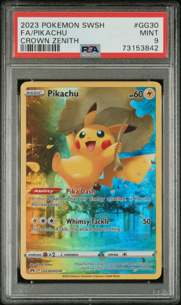 PSA 9 Pikachu GG30/70