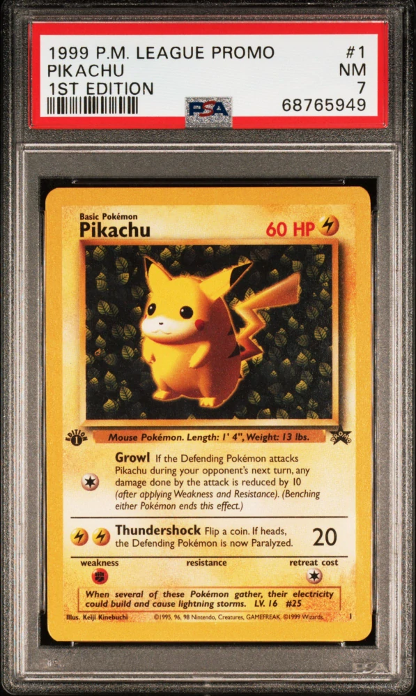 PSA 7 Error 1st edition Pikachu WP1