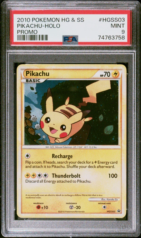 PSA 9 Pikachu HGSS03