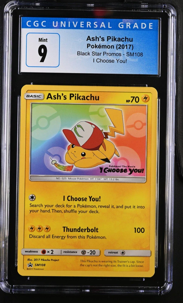 CGC 9 Ash´s Pikachu SM108