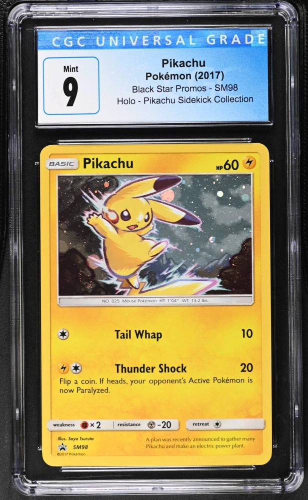CGC 9 Pikachu Sidekick Collection Holo