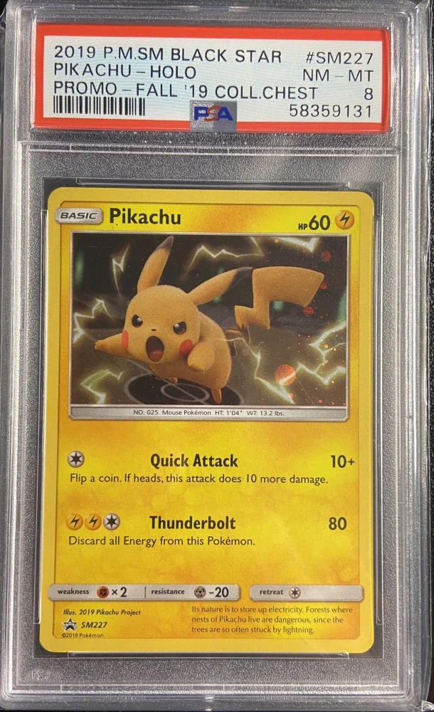 PSA 8 Pikachu SM227