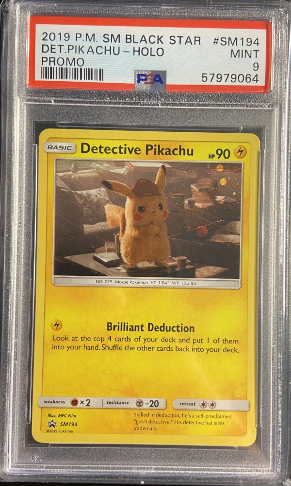 PSA 9 Detective Pikachu SM194