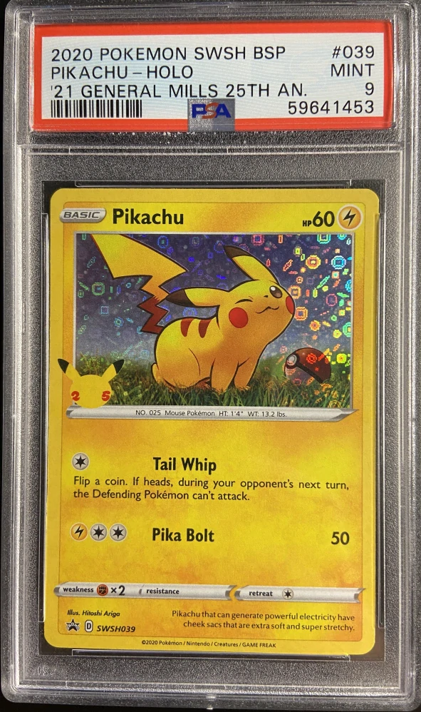 PSA 9 Pikachu swsh39