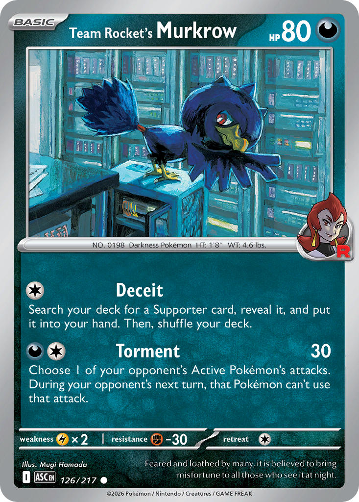 Team Rocket's Murkrow 126/217