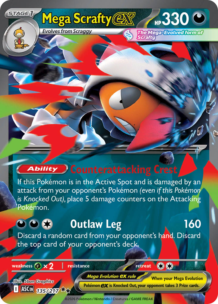 Mega Scraftyex 135/217