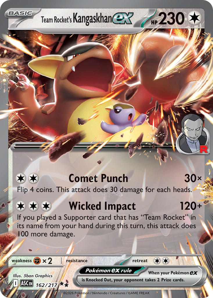 Team Rocket's Kangaskhanex 162/217