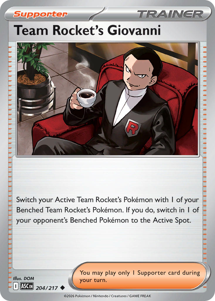 Team Rocket's Giovanni 204/217