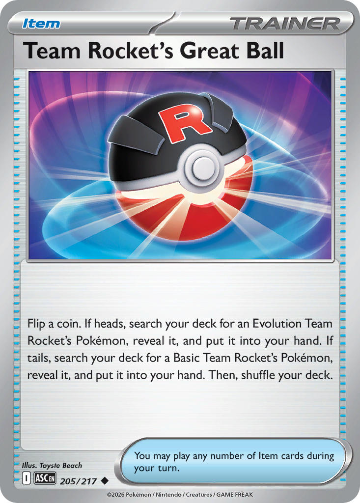 Team Rocket's Great Ball 205/217