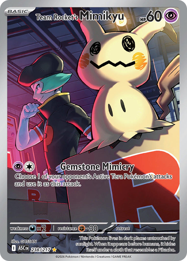 Team Rocket's Mimikyu 238/217