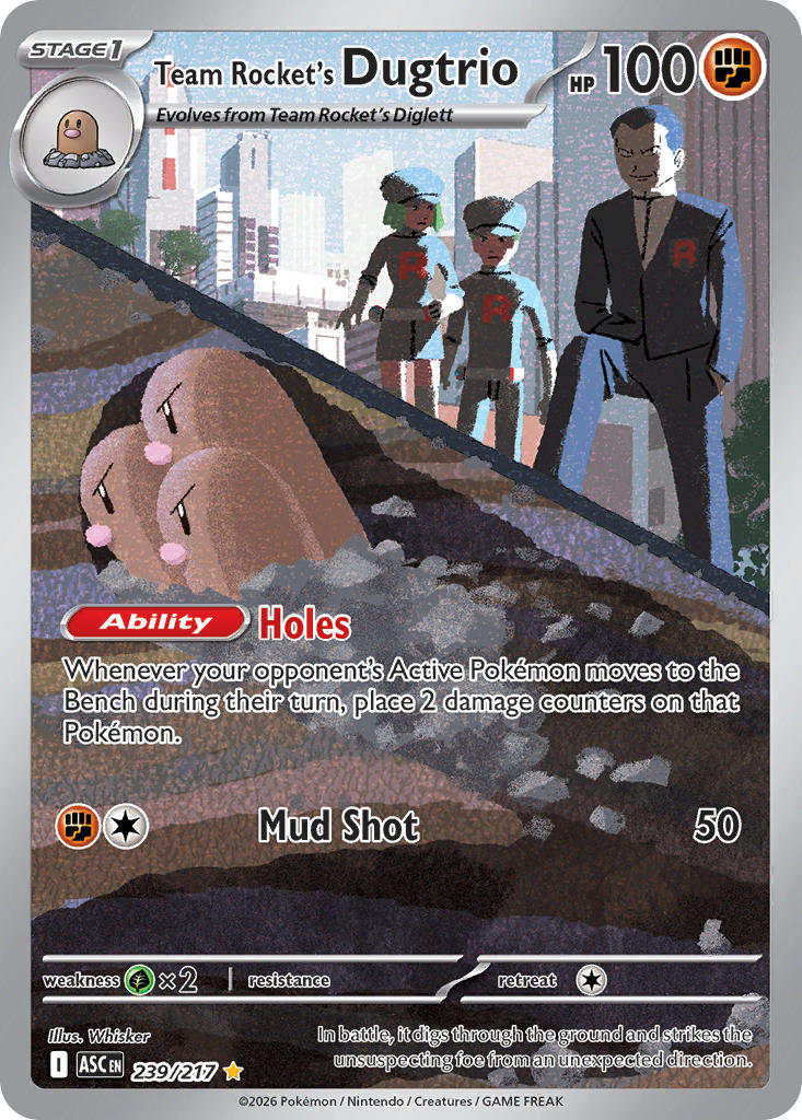 Team Rocket's Dugtrio 239/217