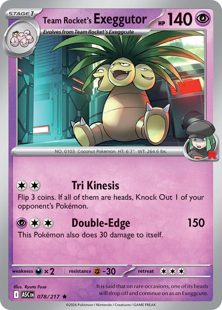 Team Rocket's Exeggutor 078/217